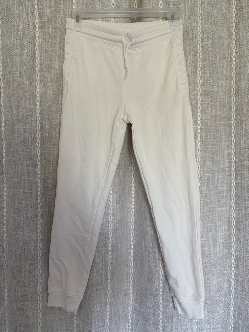 Kid’s Cream Jogger Sweatpants - Lightweight Casual Pants